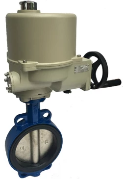 Затвор дисковый поворотный ABRA Ду65 Ру16 BUV-VF826D, межфланцевый, корпус - чугун, диск - чугун, с электроприводом, EPDM в Омске
