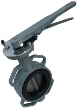 Затвор дисковый поворотный ABRA Ду300 Ру16 BUV-VF863D, межфланцевый, корпус - чугун, диск - нержавеющая сталь, рукоятка, NBR в Омске