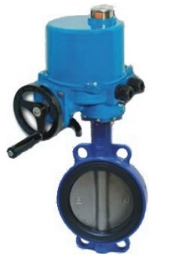 Затвор дисковый поворотный ABRA Ду40 Ру16 BUV-VF863D, межфланцевый, корпус - чугун, диск - нержавеющая сталь, с электроприводом, NBR в Омске