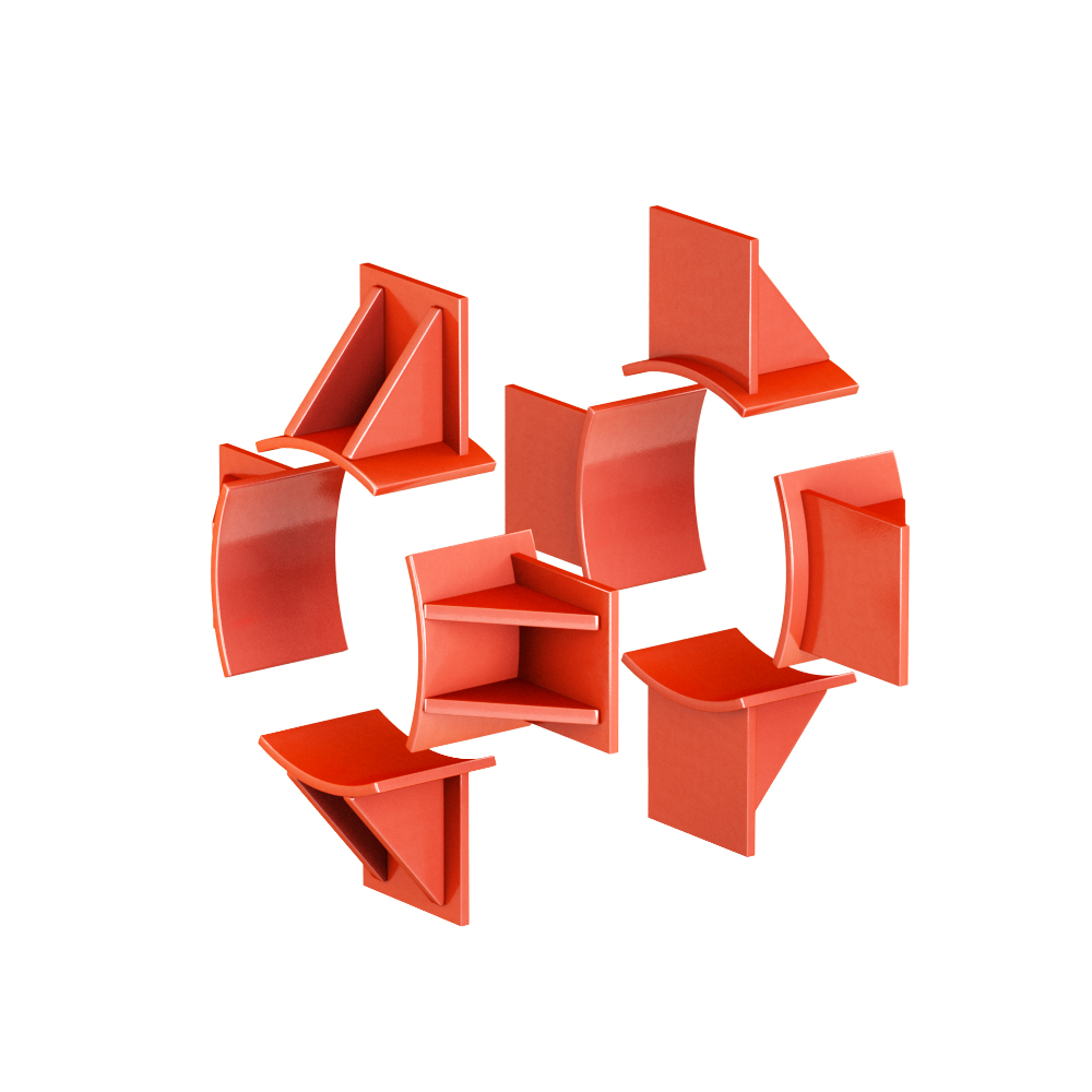 Опора неподвижная лобовая четырехупорная усиленная Т7 трубопроводов Дн 426-1420мм. Серия 4.903.10 выпуск 4 в Омске