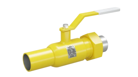 Кран шаровый LD КШЦК Gas 050.040.Н/П.02. (приварка/штуцер) стальной ст.20 Ду50 Ру40 МПа в Омске