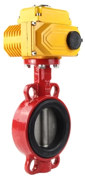 Затвор дисковый поворотный ABRA Ду250 Ру16 BUV-VF866D, межфланцевый, корпус - чугун, диск - нержавеющая сталь, с электроприводом, EPDM в Омске