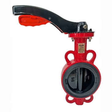 Затвор дисковый поворотный REON Ду100 Ру16 EPDM RSV81RED корпус - чугун, диск - чугун, рукоятка в Омске