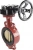 Затвор дисковый поворотный ABRA Ду450 Ру16 BUV-VF843D, межфланцевый, корпус - чугун, диск - бронза, редуктор, NBR в Омске