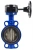 Затвор дисковый поворотный ABRA Ду450 Ру16 BUV-VF826D, межфланцевый, корпус - чугун, диск - чугун, редуктор, EPDM в Омске